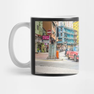 Hong Kong Taxi - Travel Art - Urban City Mug